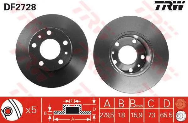 FREN DİSKİ TRW DF2728
