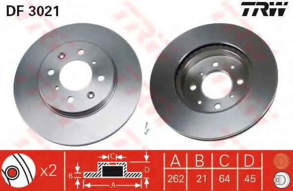 FREN DİSKİ TRW DF3021