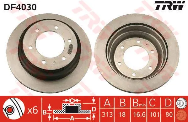 FREN DİSKİ TRW DF4030
