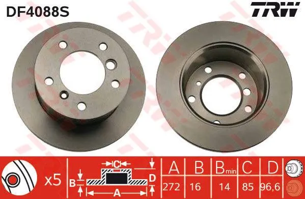 FREN DİSKİ TRW DF4088S