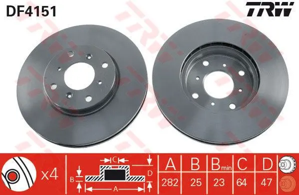 FREN DİSKİ TRW DF4151