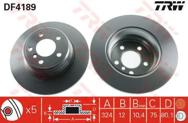 FREN DİSKİ TRW DF4189