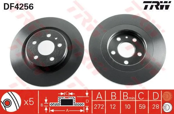 FREN DİSKİ TRW DF4256
