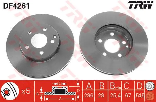 FREN DİSKİ TRW DF4261