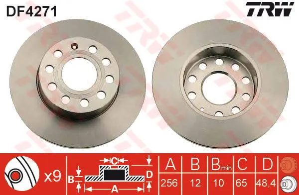 FREN DİSKİ TRW DF4271