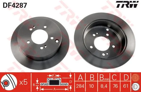 FREN DİSKİ TRW DF4287