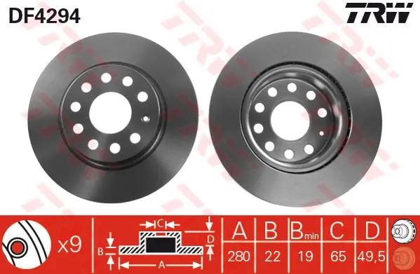 FREN DİSKİ TRW DF4294