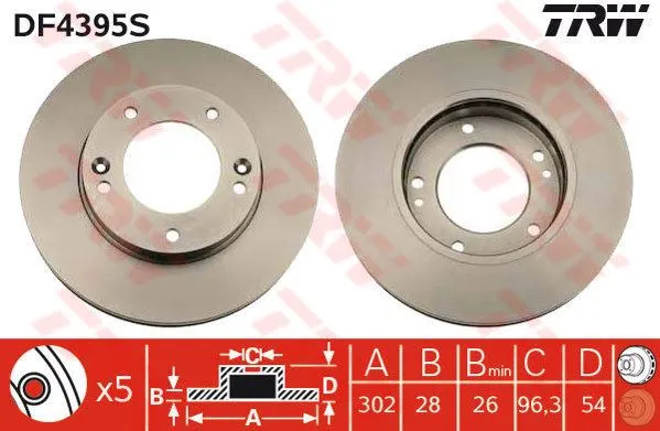 FREN DİSKİ TRW DF4395S