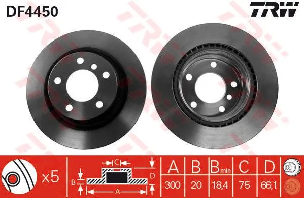 FREN DİSKİ TRW DF4450