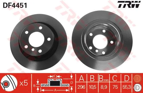 FREN DİSKİ TRW DF4451
