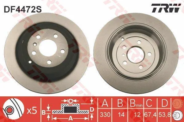 FREN DİSKİ TRW DF4472S