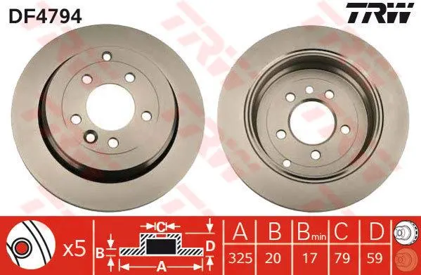 FREN DİSKİ TRW DF4794