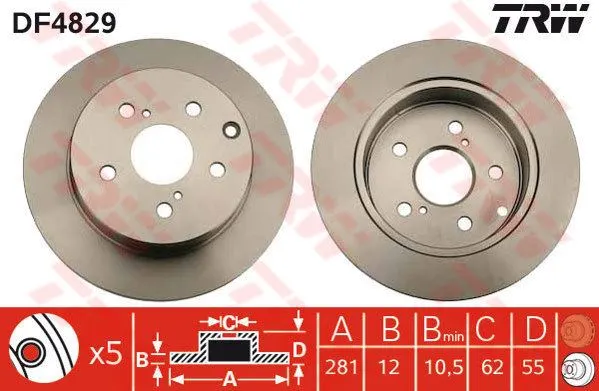FREN DİSKİ TRW DF4829