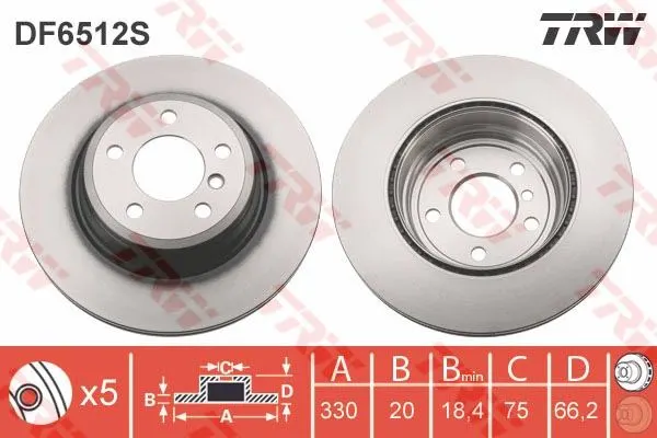 FREN DİSKİ TRW DF6512S
