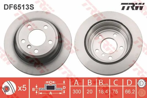 FREN DİSKİ TRW DF6513S