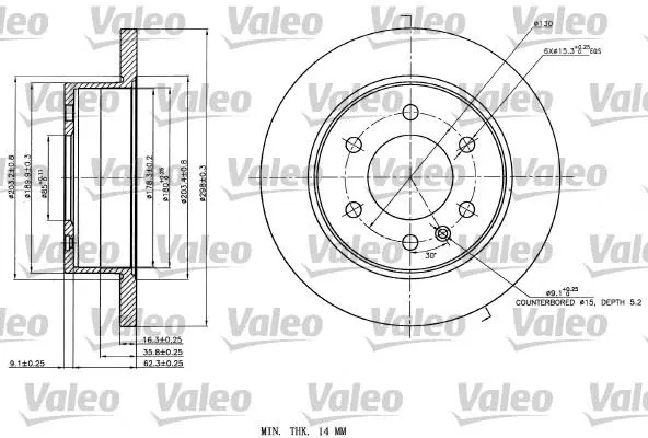 FREN DİSKİ VALEO 187142