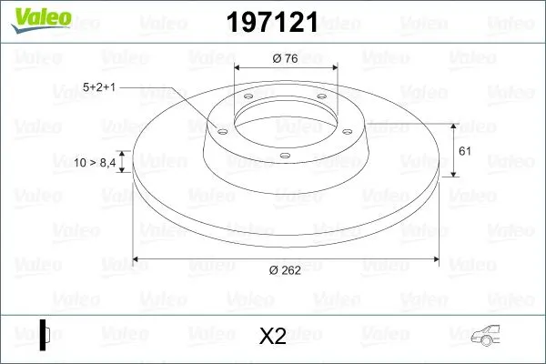 FREN DİSKİ VALEO 197121