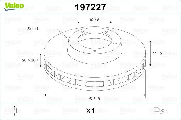 FREN DİSKİ VALEO 197227
