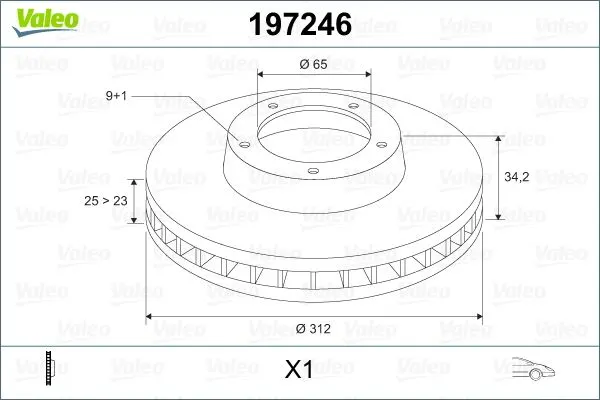 FREN DİSKİ VALEO 197246