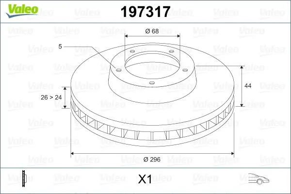 FREN DİSKİ VALEO 197317