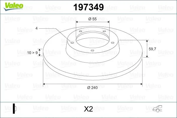 FREN DİSKİ VALEO 197349