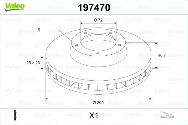 FREN DİSKİ VALEO 197470
