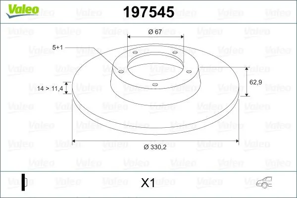 FREN DİSKİ VALEO 197545