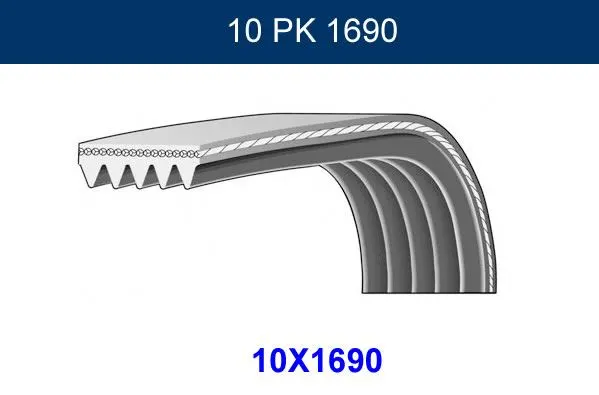 GMB - Ağır Vasıta ALTERNATÖR V KAYIŞI GMB GPK 10PK1690