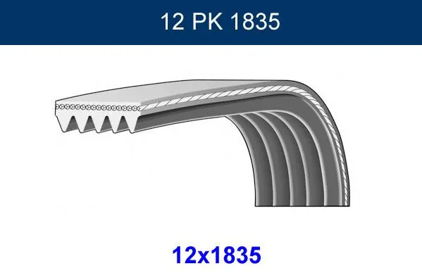 GMB - Ağır Vasıta ALTERNATÖR V KAYIŞI GMB GPK 12PK1835