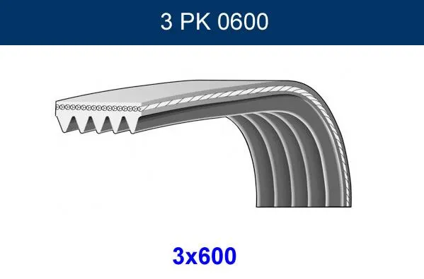 GMB - Ağır Vasıta ALTERNATÖR V KAYIŞI GMB GPK 3PK0600