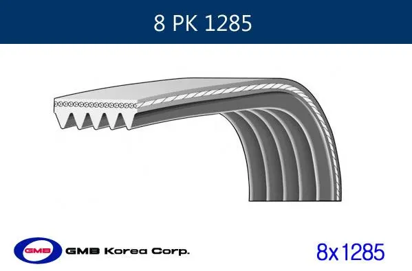 GMB - Ağır Vasıta ALTERNATÖR V KAYIŞI GMB GPK 8PK1285