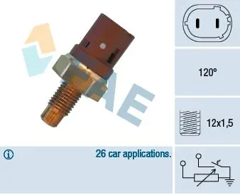 HARARET ISI SICAKLIK FAN MÜŞÜRÜ VE PARÇALARI FAE 34390