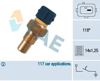 HARARET ISI SICAKLIK FAN MÜŞÜRÜ VE PARÇALARI FAE 35290