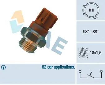 HARARET ISI SICAKLIK FAN MÜŞÜRÜ VE PARÇALARI FAE 36440