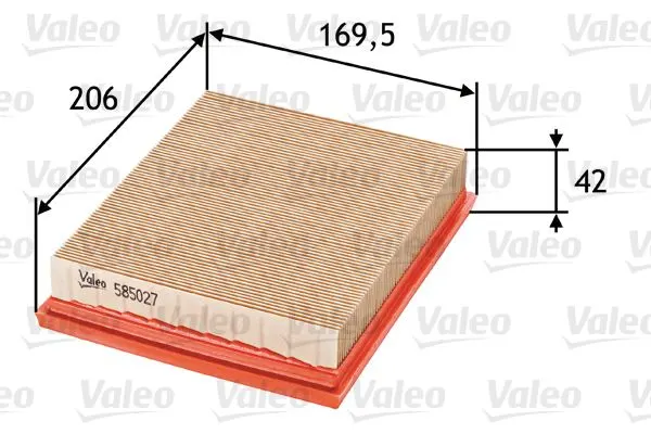 HAVA FİLTRESİ VALEO 585027