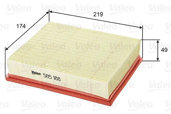 HAVA FİLTRESİ VALEO 585188