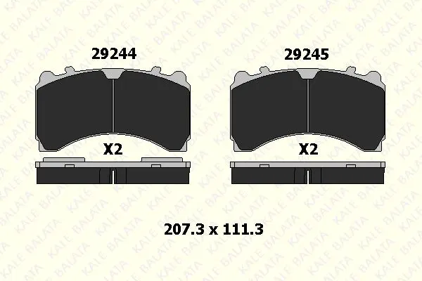 KALE BALATA - Ağır Vasıta DİSK BALATA KALE B 29244 298 35