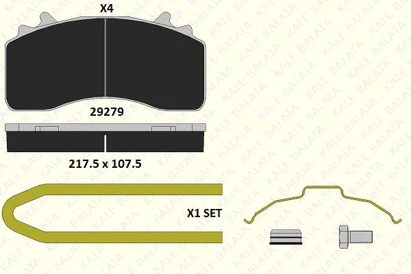 KALE BALATA - Ağır Vasıta DİSK BALATA KALE B 29279 308 14