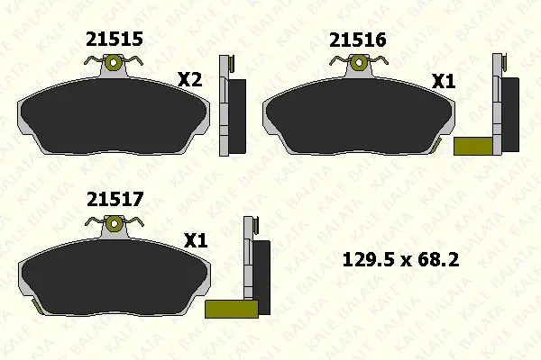 KALE BALATA DİSK BALATA KALE B 21515 180 05 ANS