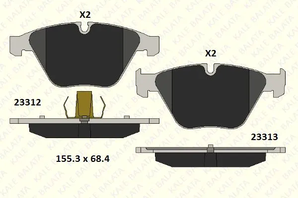KALE BALATA DİSK BALATA KALE B 23312 203 05 MSH