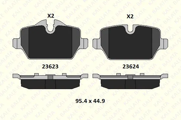 KALE BALATA DİSK BALATA KALE B 23623 174 25 MSH