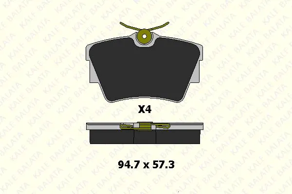 KALE BALATA DİSK BALATA KALE B 23980 170 14 ANS