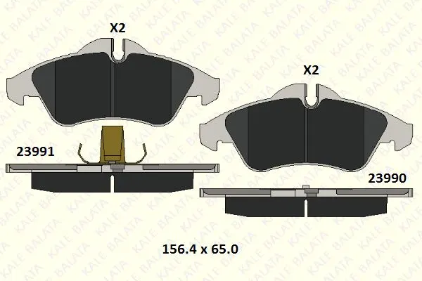 KALE BALATA DİSK BALATA KALE B 23991 207 15 MSH