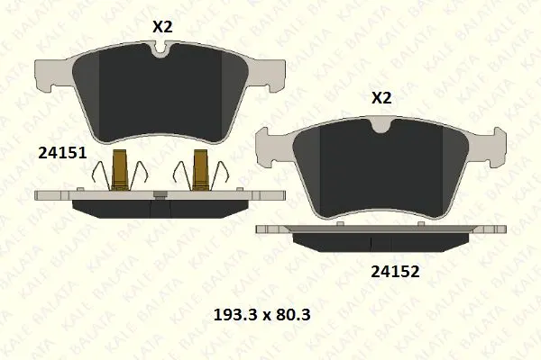 KALE BALATA DİSK BALATA KALE B 24151 203 05 MSH