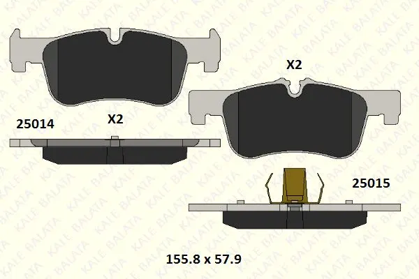 KALE BALATA DİSK BALATA KALE B 25014 183 05 MSH