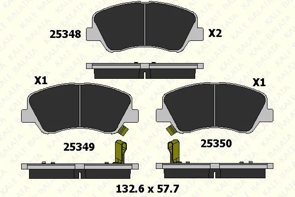 KALE BALATA DİSK BALATA KALE B 25348 175 05 ANS