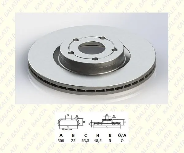 KALE DISK FREN DİSKİ KALE TFD00012