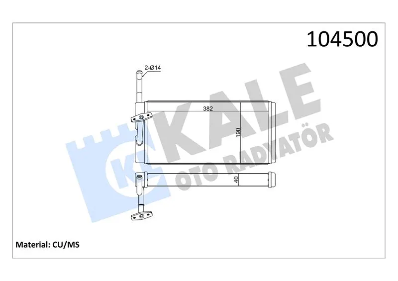 KALE RADYATOR - Ağır Vasıta KALORİFER RADYATÖRÜ KALE 0286872PA