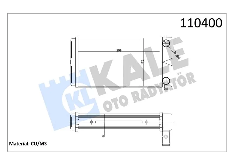 KALE RADYATOR - Ağır Vasıta KALORİFER RADYATÖRÜ KALE 0681813PA