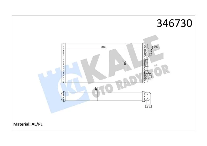 KALE RADYATOR - Ağır Vasıta KALORİFER RADYATÖRÜ KALE 346730